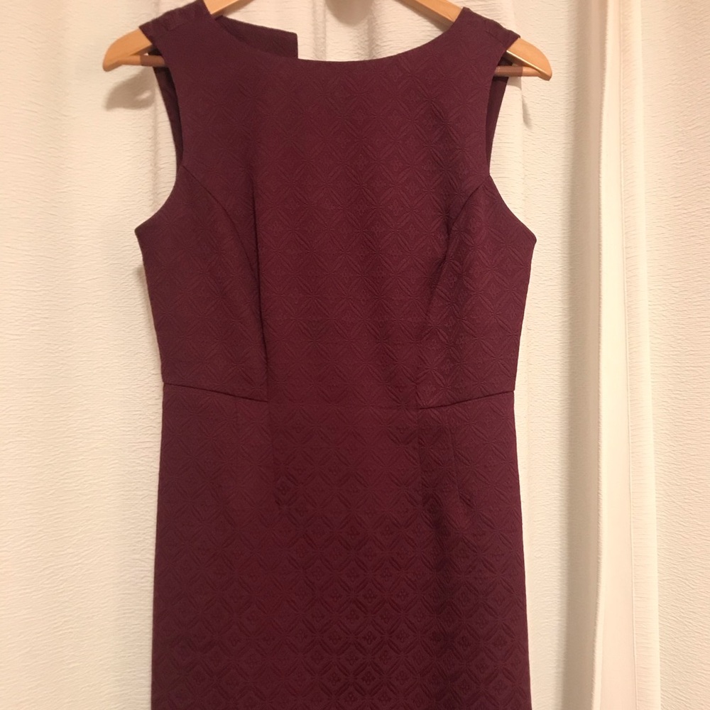 The Limited Wine red business casual dress
